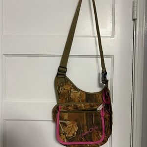 Camo and Pink Crossbody Bag